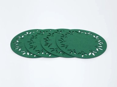 SET INDIVIDUAL RIPLEY HOME HOLLY REDONDO VERDE X4 - 1