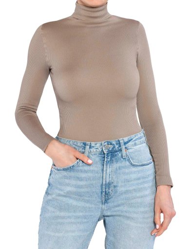 BEATLE MUJER MONARCH CUELLO ACANALADO ESENCIAL - 1