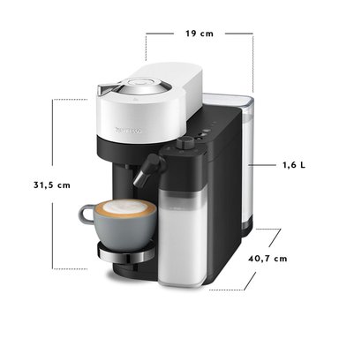 CAFETERA NESPRESSO CÁPSULA VERTUO LATTISSIMA BLANCO - 5