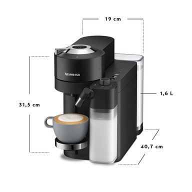 CAFETERA NESPRESSO CÁPSULA VERTUO LATTISSIMA NEGRO - 5