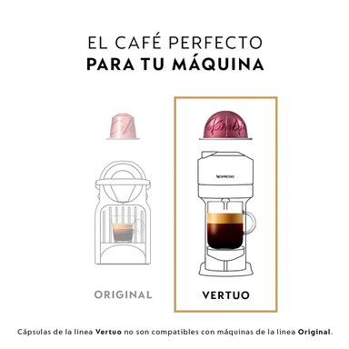 CAFETERA NESPRESSO CÁPSULA VERTUO LATTISSIMA NEGRO - 8