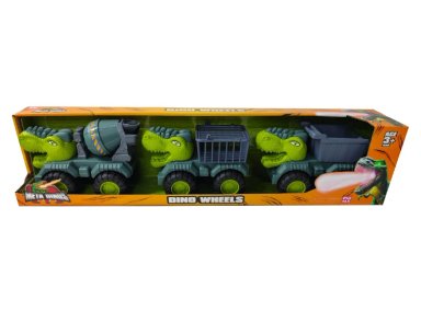 VEHÍCULO FREE WHEELS METADINO DINOSAURIO TRUCK 3 PACK - 1