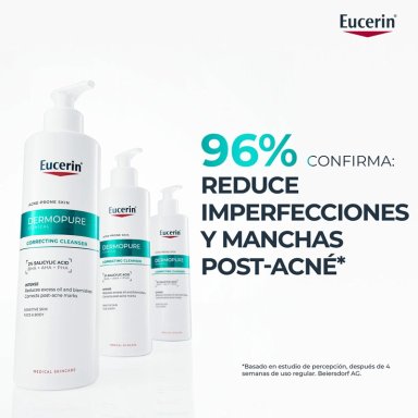 GEL LIMPIADOR CONCENTRADO EUCERIN DERMOPURE TRIPLE EFECTO PIEL GRASA Y/O CON TENDENCIA ACNÉICA 150 ML - 4