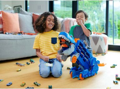 PISTA DE JUGUETE HOT WHEELS SUPER REMOLQUE T-REX - 5