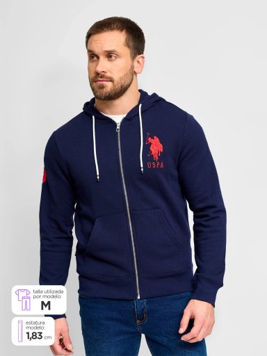 POLERÓN HOMBRE US POLO ASSN FULL ZIPPER - 1