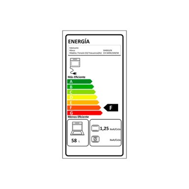 COCINA A GAS SINDELEN CH-540NI HÍBRIDA 4 PLATOS HORNO ELÉCTRICO ACERO - 7