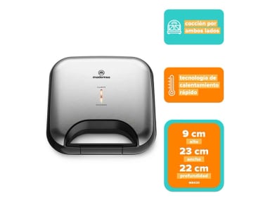 SANDWICHERA MADEMSA 2 REBANADAS MSG20 PANINI - 6