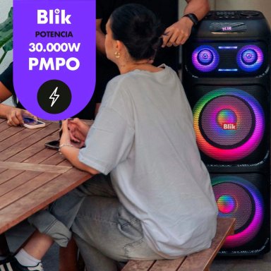 PARLANTE BLUETOOTH KARAOKE CON MICRÓFONO BLIK LIGHTUP700 - 9
