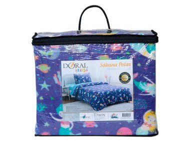 JUEGO DE SABANAS DORAL POLAR INFANTIL SIRENAS 1.5 PL - 3