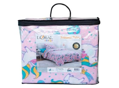 JUEGO DE SABANAS DORAL POLAR INFANTIL UNICORNIO 1.5 PL - 3