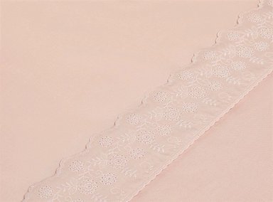 JUEGO DE SÁBANAS RIPLEY HOME SÚPER KING 180 HILOS ALGODÓN PALO ROSA BRODERIE LISO - 3