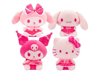 PELUCHE HELLO KITTY ROSA 30CM - MODELO ALEATORIO - 1