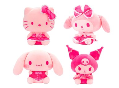 PELUCHE HELLO KITTY ROSA 30CM - MODELO ALEATORIO - 2
