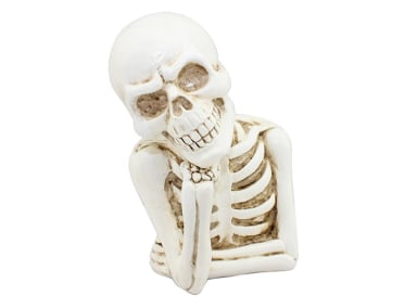 ADORNO DECORATIVO HALLOWEEN ESQUELETO MEDITACIÓN 17 CM - 1