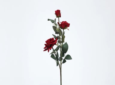 FLOR DECORATIVA RIPLEY HOME ROSA X3 ROJA - 1