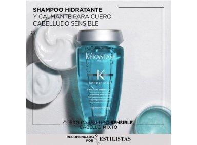 SHAMPOO CALMANTE CUERO CABELLUDO SENSIBLE KÉRASTASE BAIN VITAL DERMO-CALM SPECIFIQUE 250 ML - 2