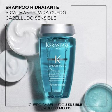 SHAMPOO CALMANTE CUERO CABELLUDO SENSIBLE KÉRASTASE BAIN VITAL DERMO-CALM SPECIFIQUE 500 ML - 2