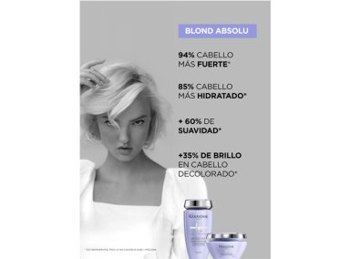 SÉRUM PROTECTOR DE CALOR REPARACIÓN CABELLO RUBIO O DECOLORADO KÉRASTASE CICAPLASME BLOND ABSOLU 150 ML - 4