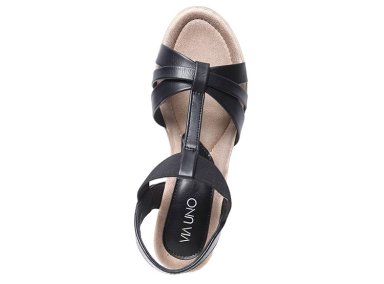 SANDALIAS MUJER VIA UNO NEGRO 22543607 - 3