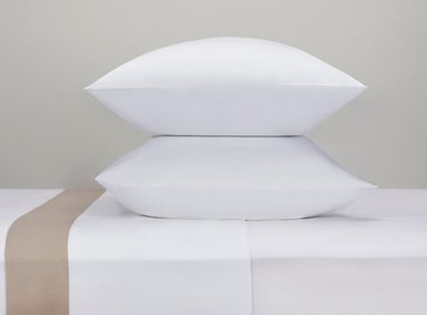 SET SABANA SATEN 400 HILOS 1.5PL CUFF TAUPE - 1