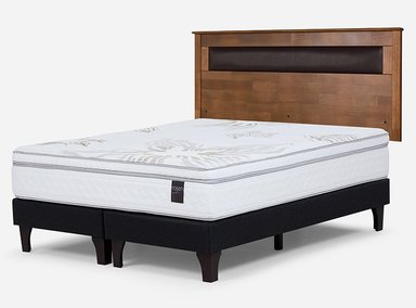 JUEGO DE DORMITORIO ROSEN CAMA EUROPEA ART 4 KING + RESPALDO FERRARA - 2