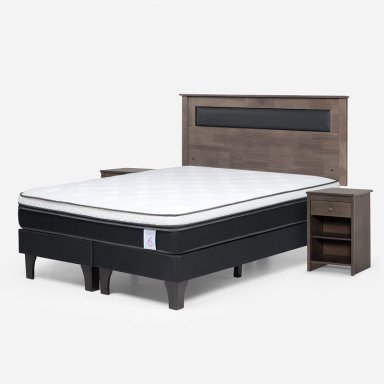 JUEGO DE DORMITORIO ROSEN CAMA EUROPEA NEW STYLE 6 BD 2 PLAZAS + SET FERRARA - 2