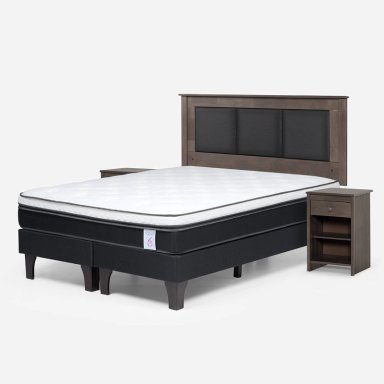 CAMA EUROPEA ROSEN NEW STYLE 6 KING + SET RACHEL GRIS - 2