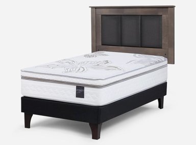 CAMA EUROPEA ROSEN ART 4 1.5 PLAZAS + RESPALDO RACHEL - 2
