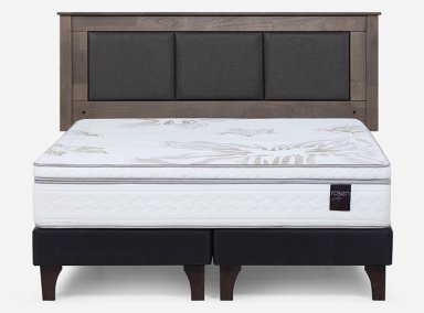 CAMA EUROPEA ROSEN ART 4 BD 2 PLAZAS + RESPALDO RACHEL - 1
