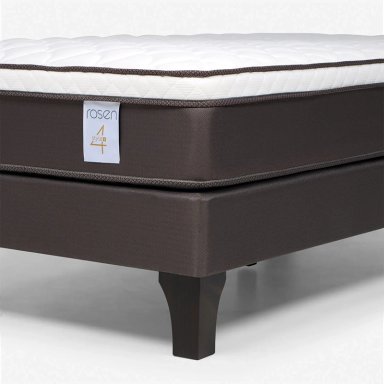 JUEGO DE DORMITORIO ROSEN CAMA EUROPEA NEW STYLE 4 PLUS 1.5 PLAZAS + RESPALDO RACHEL GRIS - 5