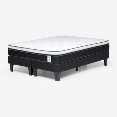 CAMA EUROPEA ROSEN NEW STYLE 6 KING + RESPALDO RACHEL GRIS - 7