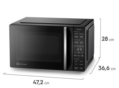 MICROONDAS ELECTROLUX 25 L ME25N DIGITAL NEGRO PLATO GIRATORIO - 5