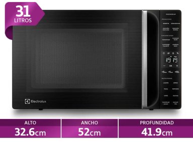 MICROONDAS DIGITAL ELECTROLUX 31 L ME31N NEGRO  - 1