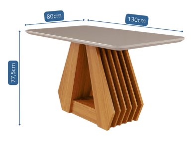 JUEGO DE COMEDOR DECOCASA ÁGATA FER LG 4 SILLAS CRUDO - 7