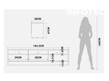 RACK TV DECOCASA ASPEN 1.8 75" - 6