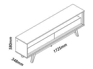 RACK TV DECOCASA REQUINTE 1.72 CAFE CLARO 75" - 2