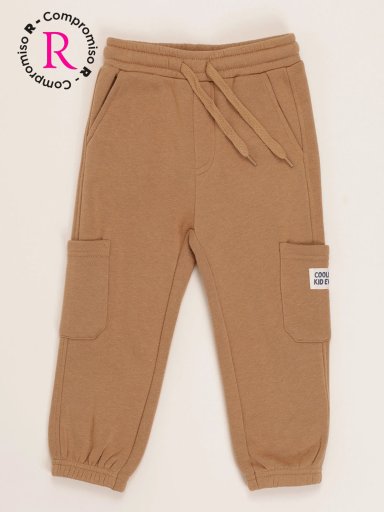 PANTALÓN DE BUZO NIÑO BABY HARVEST CARGO - 1