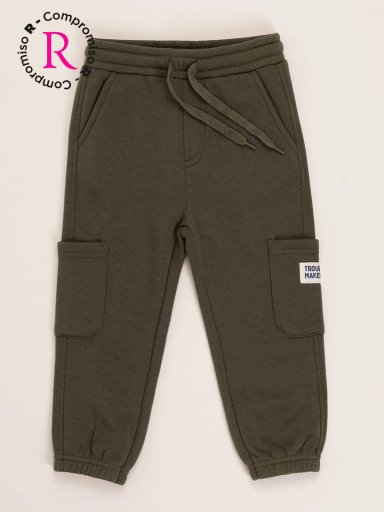 PANTALÓN DE BUZO NIÑO BABY HARVEST CARGO - 1