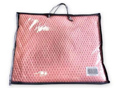 CUBRECAMA QUILT ILLUSIONS KING ROSADO LISO ATENAS - 2