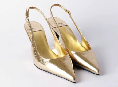 ZAPATOS CUERO MUJER JEFFREY CAMPBELL DORADO SLING-IT-ON - 2