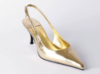 ZAPATOS CUERO MUJER JEFFREY CAMPBELL DORADO SLING-IT-ON - 3