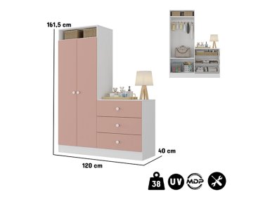 CLÓSET KIDSCOOL 37150002 ROSADO - 5