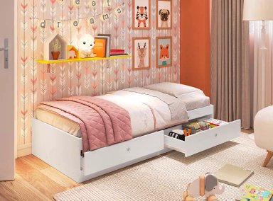 CAMA TRANSICIÓN INFANTIL KIDSCOOL CI3070BR BLANCO - 6