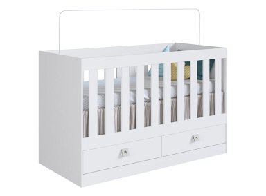 CUNA MULTIFUNCIONAL KIDSCOOL 3 EN 1 NEW AMORE BE062BR BLANCO - 1