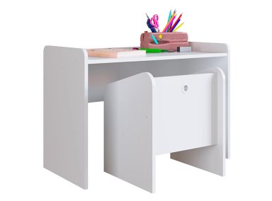 MESA CON SILLA MONTESSORI BLANCO - 1