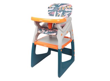 SILLA DE COMER ALTA SIT-UP PLUS NARANJA/AZUL INFANTI - 2