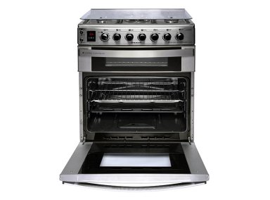 COCINA A GAS SINDELEN CH-770DHIN 5 PLATOS GRILL DOBLE HORNO ACERO - 2