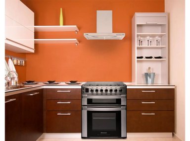 COCINA A GAS SINDELEN CH-770DHIN 5 PLATOS GRILL DOBLE HORNO ACERO - 4