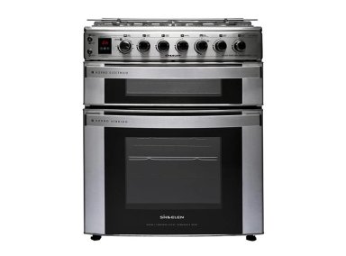COCINA A GAS SINDELEN CH-770DHIN 5 PLATOS GRILL DOBLE HORNO ACERO - 6