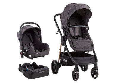 COCHE CUNA TRAVEL SYSTEM BEBE COSMOS CON BASE NEGRO BEBESIT - 1